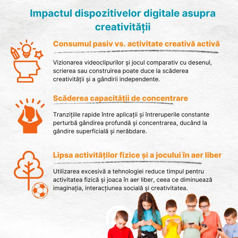 (Rumunština) Vliv digitálních zařízení na kreativitu
